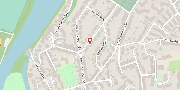 Karte der Umgebung von Kirchhofsallee 22, 45239 Essen