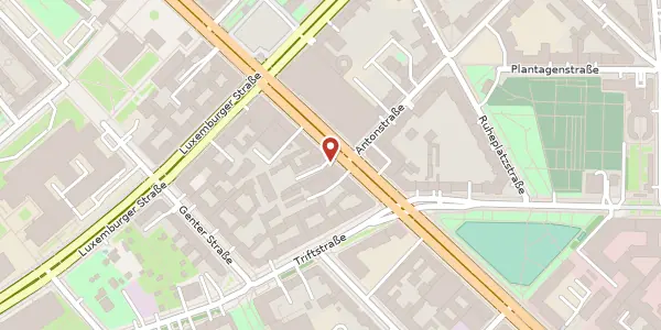 Karte der Umgebung von Müllerstraße 156 a, 13353 Berlin