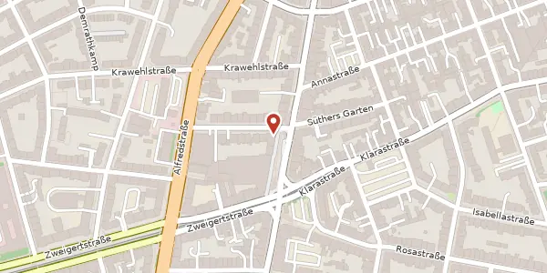 Karte der Umgebung von Bertoldstr. 1-3, 45130 Essen