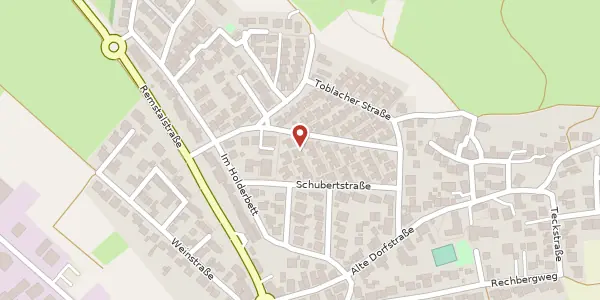 Karte der Umgebung von Beethovenstraße 27, 73773 Aichwald