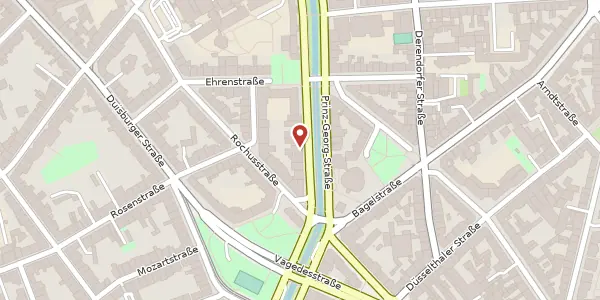 Karte der Umgebung von Prinz-Georg-Str. 83, 40479 Düsseldorf