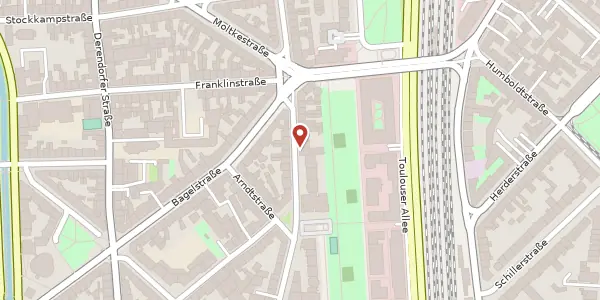 Karte der Umgebung von Schinkelstr. 63, 40211 Düsseldorf