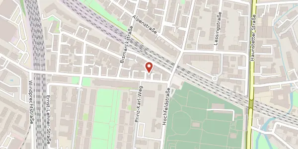 Karte der Umgebung von Von-der-Tann-Str. 38, 86159 Augsburg