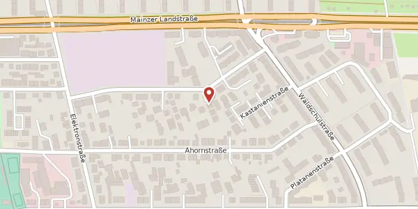 Karte der Umgebung von Akazienstr. 21a, 65933 Frankfurt