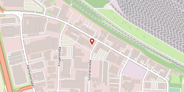 Karte der Umgebung von Soldnerstraße 2, 68219 Mannheim