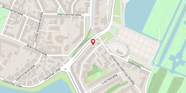 Karte der Umgebung von Lutherstraße 1, 19053 Schwerin