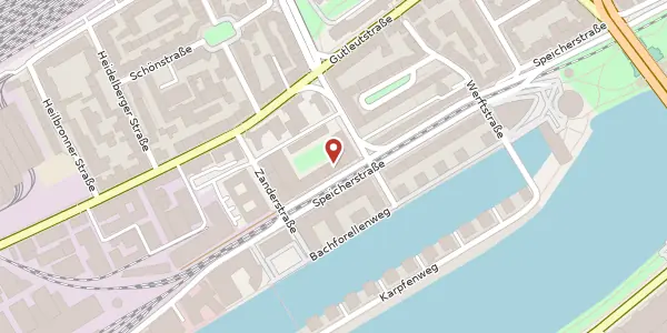 Karte der Umgebung von Speicherstr. 38, 60327 Frankfurt