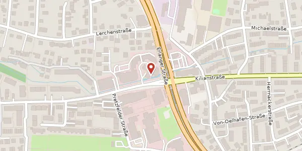 Karte der Umgebung von Forchheimer Str. 2, 90425 Nürnberg
