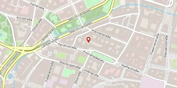 Karte der Umgebung von Promenadeplatz 12, 80333 München