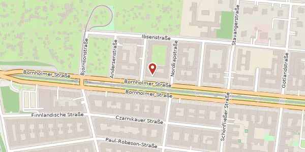Karte der Umgebung von Bornholmer Straße 19, 10439 Berlin