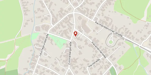 Karte der Umgebung von Zimmerbergstraße 9, 99891 Bad Tabarz