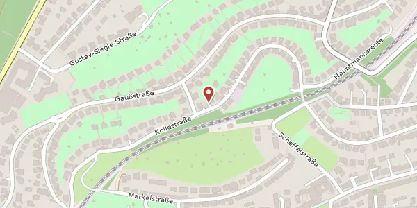 Karte der Umgebung von Köllestraße 42, 70193 Stuttgart