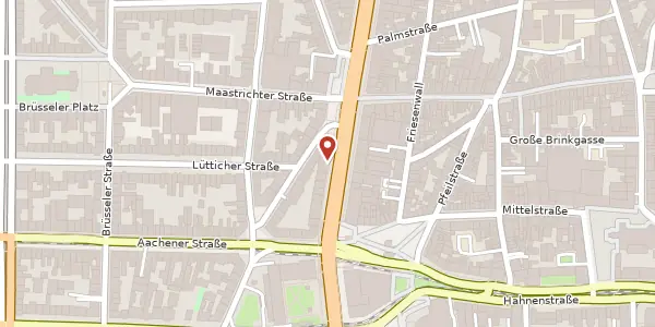 Karte der Umgebung von Hohenzollernring 21-23, 50672 Köln