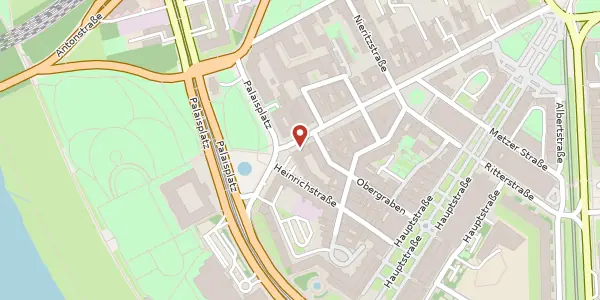 Karte der Umgebung von Königstraße 2, 01097 Dresden