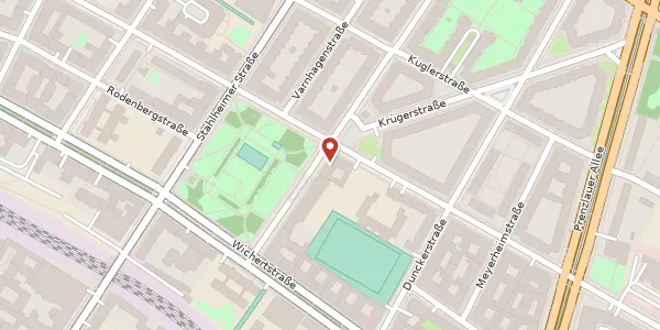 Karte der Umgebung von Gudvanger Straße 22, 10439 Berlin