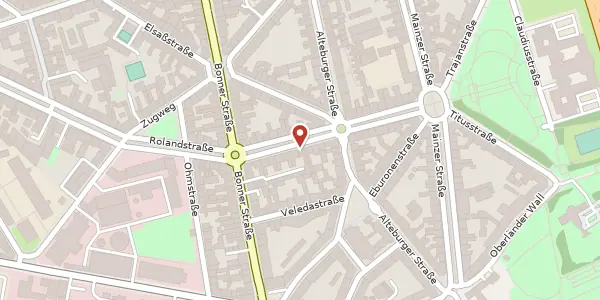 Karte der Umgebung von Teutoburger Str. 14, 50678 Köln