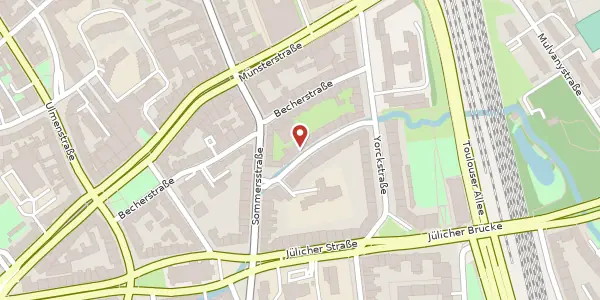 Karte der Umgebung von Bülowstr. 14, 40476 Düsseldorf