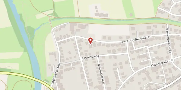 Karte der Umgebung von Am Gründleinsbach 8, 96103 Hallstadt