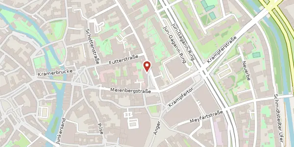 Karte der Umgebung von Johannesstraße 3, 99084 Erfurt