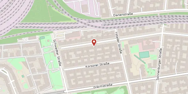 Karte der Umgebung von Kopenhagener Straße 44, 10437 Berlin
