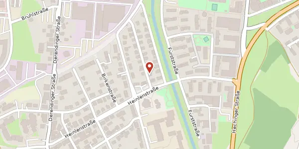 Karte der Umgebung von Windfeldstraße 6, 72072 Tübingen