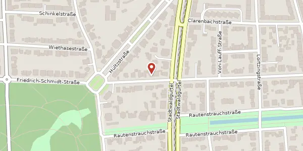 Karte der Umgebung von Friedrich-Schmidt-Str. 22, 50935 Köln