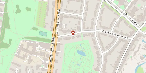 Karte der Umgebung von Johannes-Müller-Str. 43, 50735 Köln