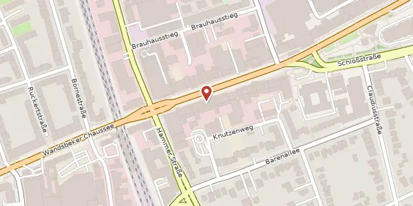 Karte der Umgebung von Wandsbeker Marktstraße 24 - 26, 22041 Hamburg