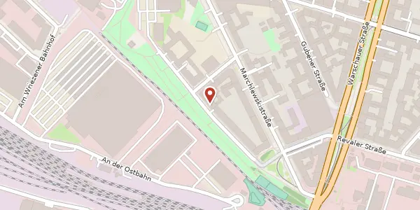 Karte der Umgebung von Helsingforser Straße 21, 10243 Berlin