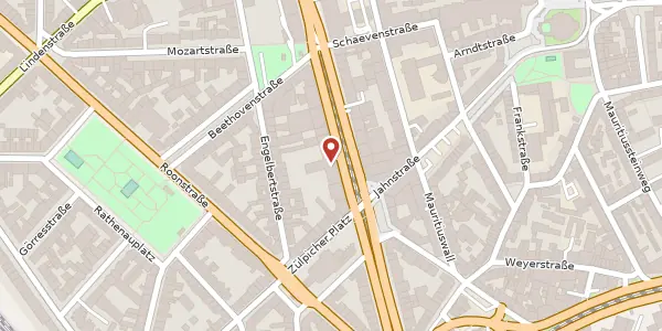 Karte der Umgebung von Hohenstraufenring 29-37, 50674 Köln
