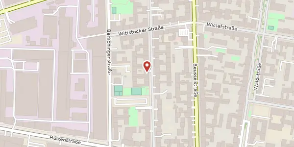 Karte der Umgebung von Rostocker Straße 41, 10553 Berlin