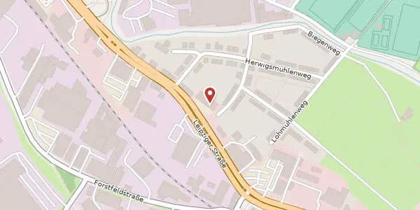Karte der Umgebung von Leipziger Straße 267 - 271, 34123 Kassel