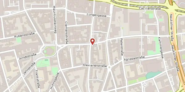 Karte der Umgebung von Bayardsgasse 5, 50676 Köln