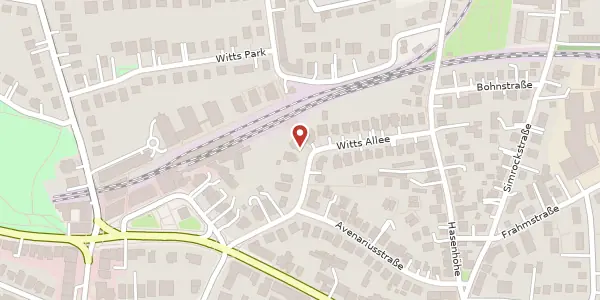 Karte der Umgebung von Witts Allee 14, 22587 Hamburg