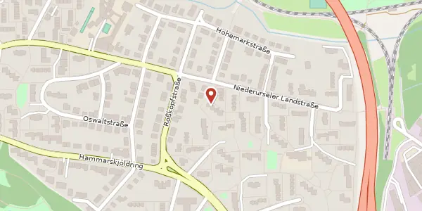 Karte der Umgebung von Niederurseler Landstr. 107, 60439 Frankfurt