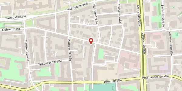 Karte der Umgebung von Hörwarthstr. 21, 80804 München