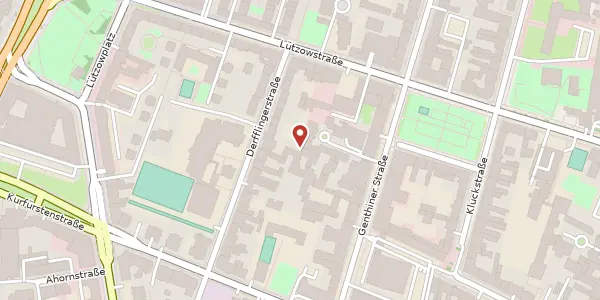 Karte der Umgebung von Derfflingerstraße 22 a, 10785 Berlin