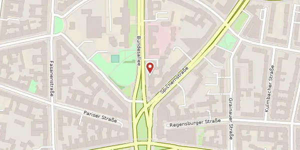 Karte der Umgebung von Bundesallee 213/214, 10719 Berlin
