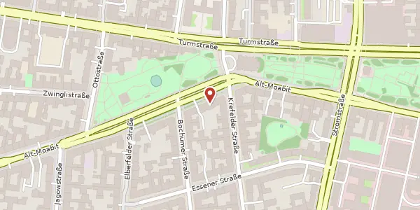 Karte der Umgebung von Alt-Moabit 83 B, 10555 Berlin