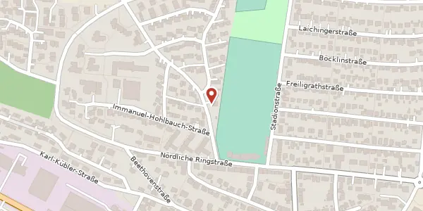 Karte der Umgebung von Wangener Straße 12, 73033 Göppingen