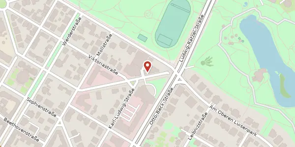 Karte der Umgebung von Erzbergerstraße 17, 68165 Mannheim