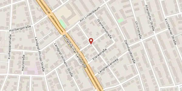 Karte der Umgebung von Neumannstr. 71, 60433 Frankfurt
