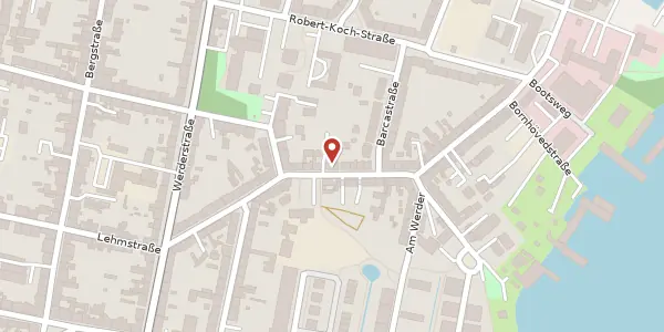 Karte der Umgebung von Bornhövedstraße 34, 19055 Schwerin