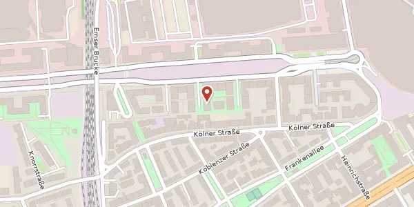 Karte der Umgebung von Dubliner Str. 4, 60327 Frankfurt