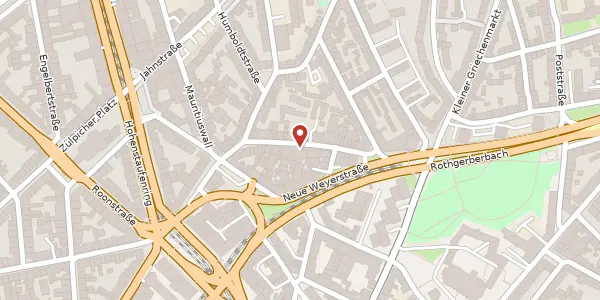 Karte der Umgebung von Weyerstr. 39, 50676 Köln