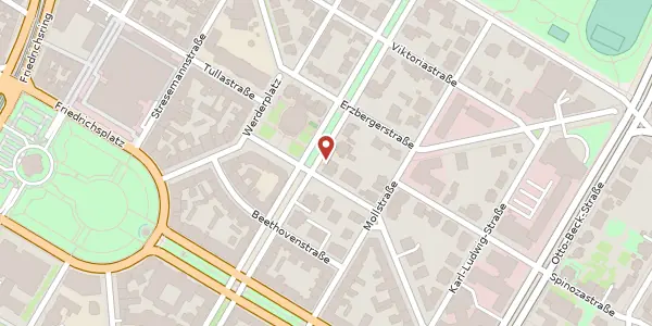 Karte der Umgebung von Werderstraße 38, 68165 Mannheim