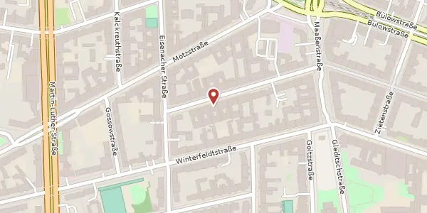 Karte der Umgebung von Nollendorfstraße 25, 10777 Berlin