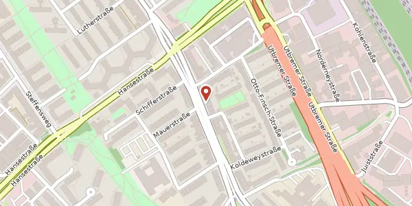 Karte der Umgebung von Landwehrstr. 97, 28217 Bremen