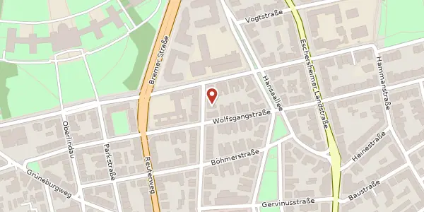 Karte der Umgebung von Leerbachstr. 118, 60322 Frankfurt