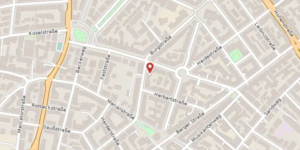 Karte der Umgebung von Elkenbachstr. 62, 60316 Frankfurt